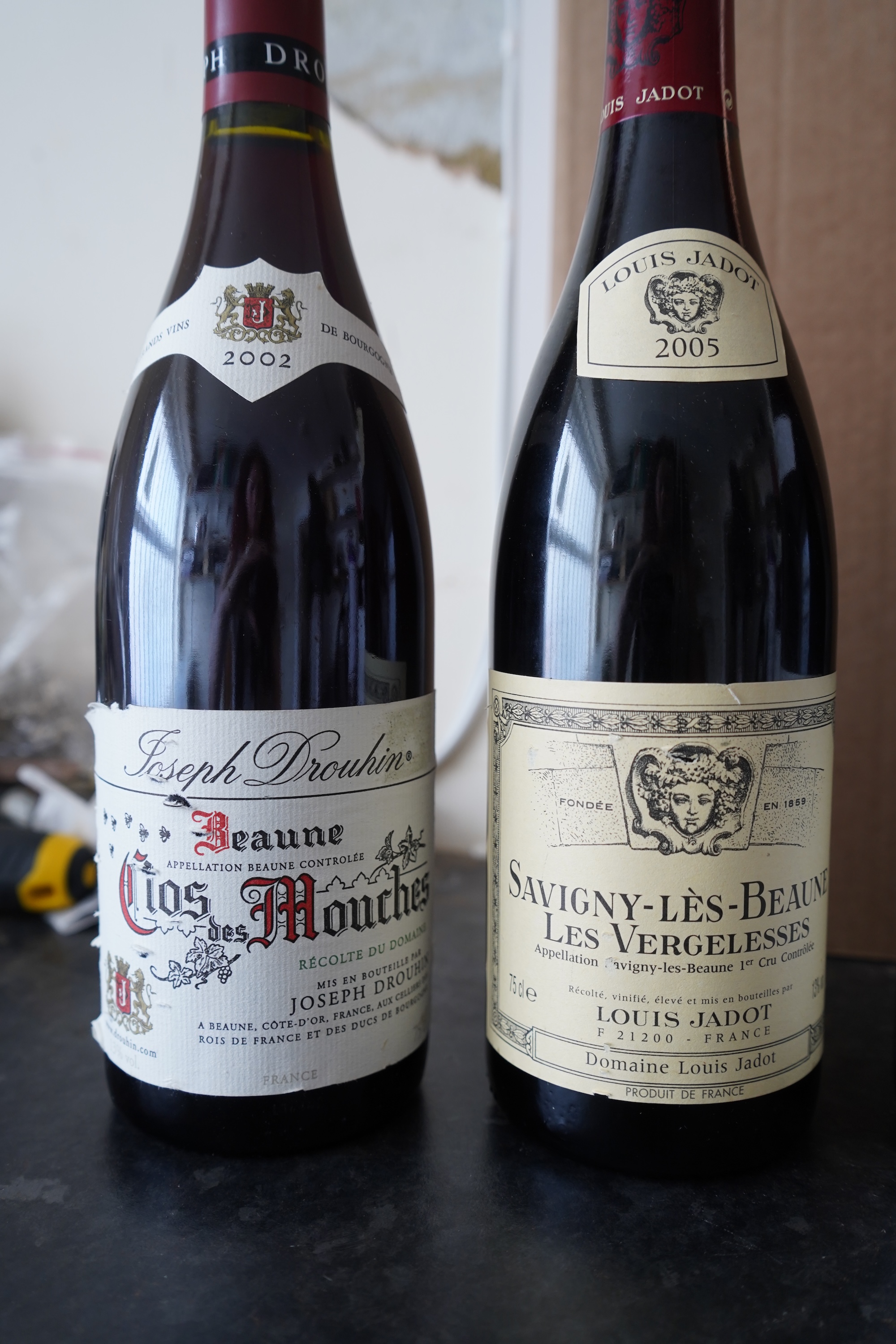 Five bottles of 2002 Le Mont Battois Bourgogne Hautes Cote De Beaune and five others